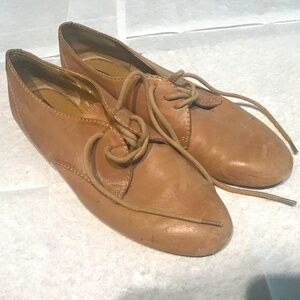 Nine West Leather flat shoe laced shoes Women’s 7.5 Size